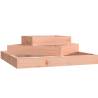 Planter 83x83x27 cm - Solid Wood Douglas | HipoMarket UK