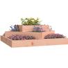 Planter 83x83x27 cm - Solid Wood Douglas | HipoMarket UK