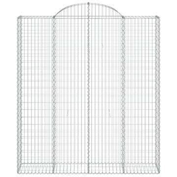 Arched Gabion Baskets 25 pcs - Durable Garden Barriers