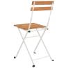 Folding Bistro Chairs 6 pcs - Solid Wood & Steel | HipoMarket