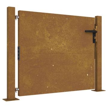 Stylish Garden Gate 105x105 cm Corten Steel - Durable & Elegant