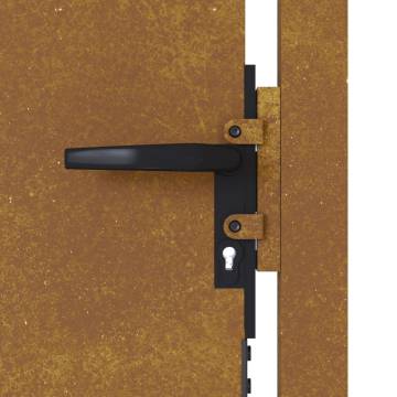 Stylish Garden Gate 105x105 cm Corten Steel - Durable & Elegant