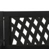 Garden Swing Bench 125 cm - Durable Steel & Plastic in Black