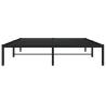 Metal Bed Frame 160x200cm - Elegant Black Design