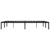 Metal Bed Frame 160x200cm - Elegant Black Design