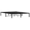 Metal Bed Frame 160x200cm - Elegant Black Design