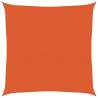 Sunshade Sail 160 gm² Square Orange 5x5 m | Durable HDPE