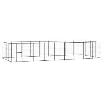 Outdoor Dog Kennel Steel 43.56 m² - Durable & Secure