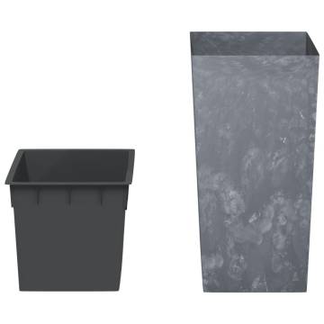 Stylish Grey Planter with Removable Inner - 21L Capacity