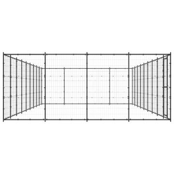 Outdoor Dog Kennel Steel 43.56 m² - Durable & Secure