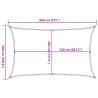 Yellow Rectangular Sunshade Sail 5x8 m - HDPE Protection