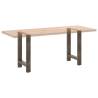 Coffee Table Legs Natural Steel - Durable & Stylish | Hipomarket