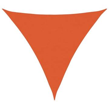 Triangular Orange Sunshade Sail 6x6x6 m - HDPE