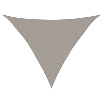 Light Grey Triangular Sunshade Sail 4x4x5.8m - Durable HDPE