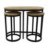 HSM Collection 3 Piece Side Table Set - Stylish & Sturdy