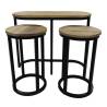 HSM Collection 3 Piece Side Table Set - Stylish & Sturdy