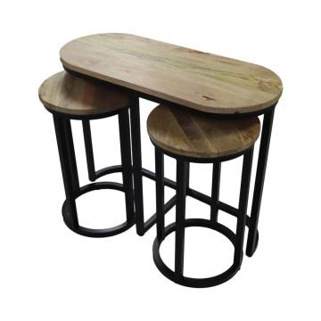 HSM Collection 3 Piece Side Table Set - Stylish & Sturdy