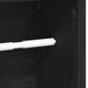 Bathroom Cabinet with Roll Holder - Black 20.5x20x90 cm