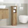 Bathroom Cabinet with Roll Holder - Artisan Oak 20.5x22x90 cm