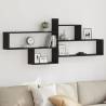 Wall Shelf Black Oak - Stylish & Space-Saving | HipoMarket