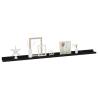 Stylish Black Wall Shelves - 4 pcs, 115x9x3 cm | HipoMarket