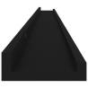 Stylish Black Wall Shelves - 4 pcs, 115x9x3 cm | HipoMarket