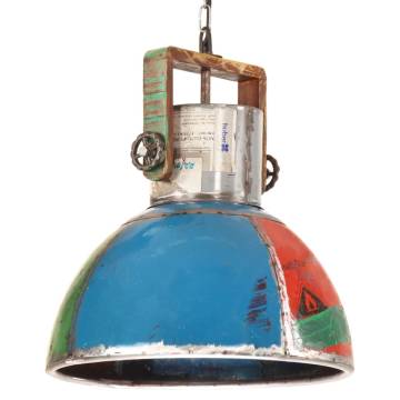 Industrial Hanging Lamp 25W Multicolour 40cm E27 - Hipomarket