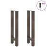 Natural Steel Coffee Table Legs - 28x(72-73) cm | HipoMarket