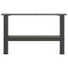 Coffee Table Legs Anthracite 50x(30-31) cm - Durable Steel Design