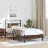 Stylish Brown Oak Bed Frame 80x200 cm | Durable Engineered Wood