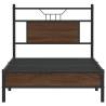 Stylish Brown Oak Bed Frame 80x200 cm | Durable Engineered Wood