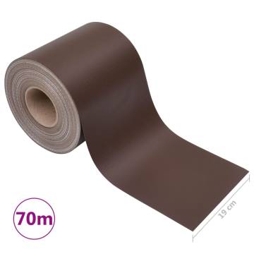 Garden Privacy Screen PVC 70x0.19 m - Brown | HipoMarket