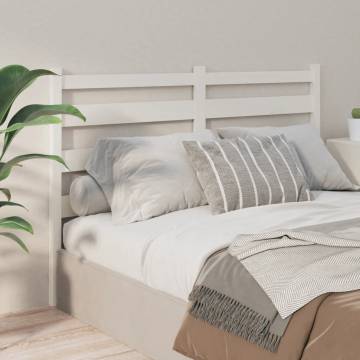 Stylish White Pine Bed Headboard - 126x4x100 cm