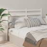 Bed Headboard White 126x4x100 cm Solid Wood Pine Colour white Size 126 x 100 cm Quantity in Package 1 