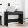  Desk Black Oak 101x50x76.5 cm Engineered Wood Colour black oak 