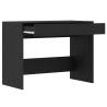 Desk Black Oak 101x50x76.5 cm - Durable Engineered Wood