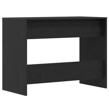 Desk Black Oak 101x50x76.5 cm - Durable Engineered Wood