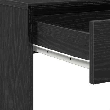 Desk Black Oak 101x50x76.5 cm - Durable Engineered Wood