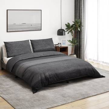 Dark Grey Duvet Cover Set 140x200 cm | 100% Cotton | Hipomarket