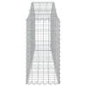 Arched Gabion Baskets 50 pcs - Galvanised Iron Garden Barriers