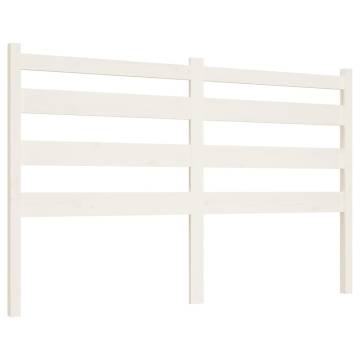 Stylish White Pine Bed Headboard - 126x4x100 cm