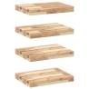 Floating Shelves 4 pcs - Solid Acacia Wood | Hipomarket UK