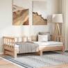  Pull-out Day Bed without Mattress 2x(80x200)cm Colour natural 