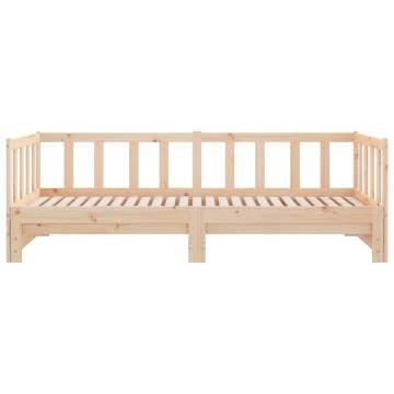 Pull-out Day Bed - Versatile Solid Pinewood Sofa & Bed