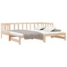 Pull-out Day Bed - Versatile Solid Pinewood Sofa & Bed