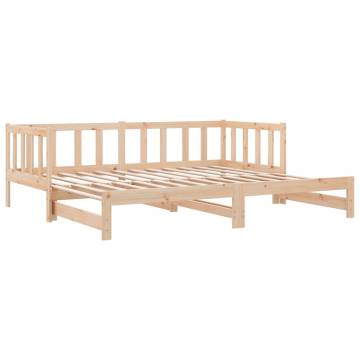 Pull-out Day Bed - Versatile Solid Pinewood Sofa & Bed