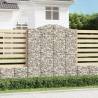 Arched Gabion Baskets - 14 pcs Galvanised Iron | Hipo Market