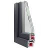 Basement Window RISOR 80x50 cm Tilt&Turn DIN Right - Anthracite