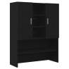 Washing Machine Cabinet Black Oak 70.5x25.5x90 cm | Hipo Market