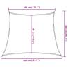 Sunshade Sail 160 gm² Trapezium - Light Grey 34x3 m HDPE